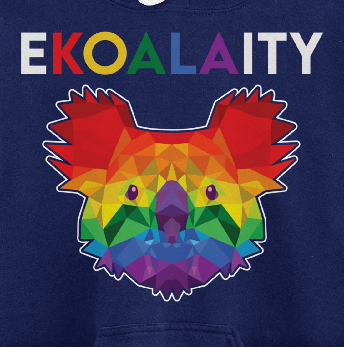 Cute Ekoalaity Rainbow LGBT Koala Gay Pride Gift Pullover Hoodie