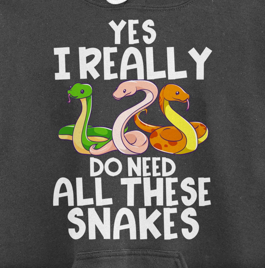 Yes I Really Do Need All These Snakes Joke Funny Ball Python Pullover Hoodie