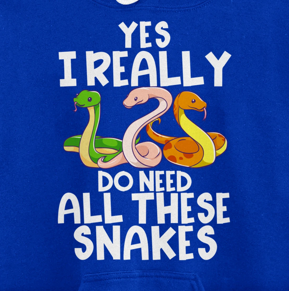 Yes I Really Do Need All These Snakes Joke Funny Ball Python Pullover Hoodie