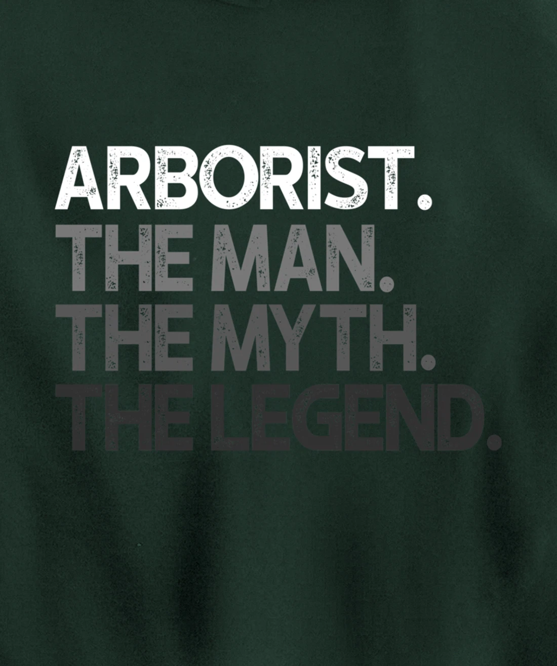 Arborist Gift Man Myth The Legend Pullover Hoodie