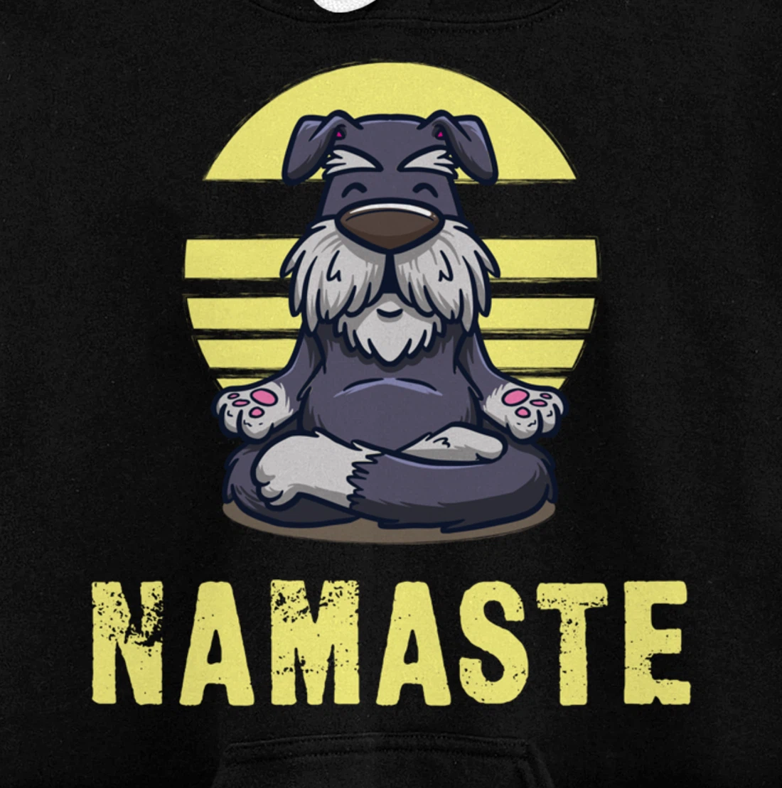 Funny Dog Meditation Namaste Funny Pullover Hoodie