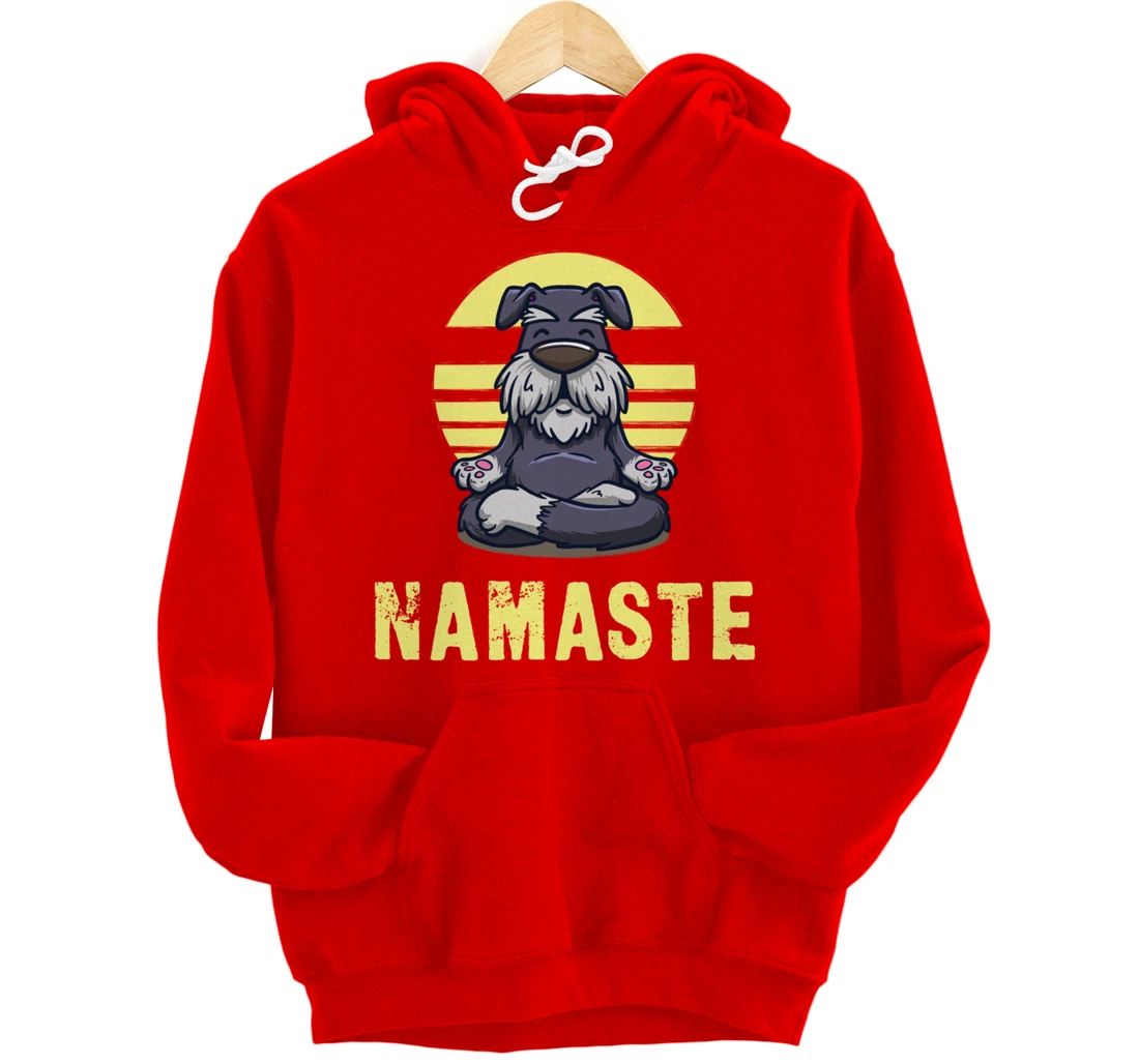 Funny Dog Meditation Namaste Funny Pullover Hoodie
