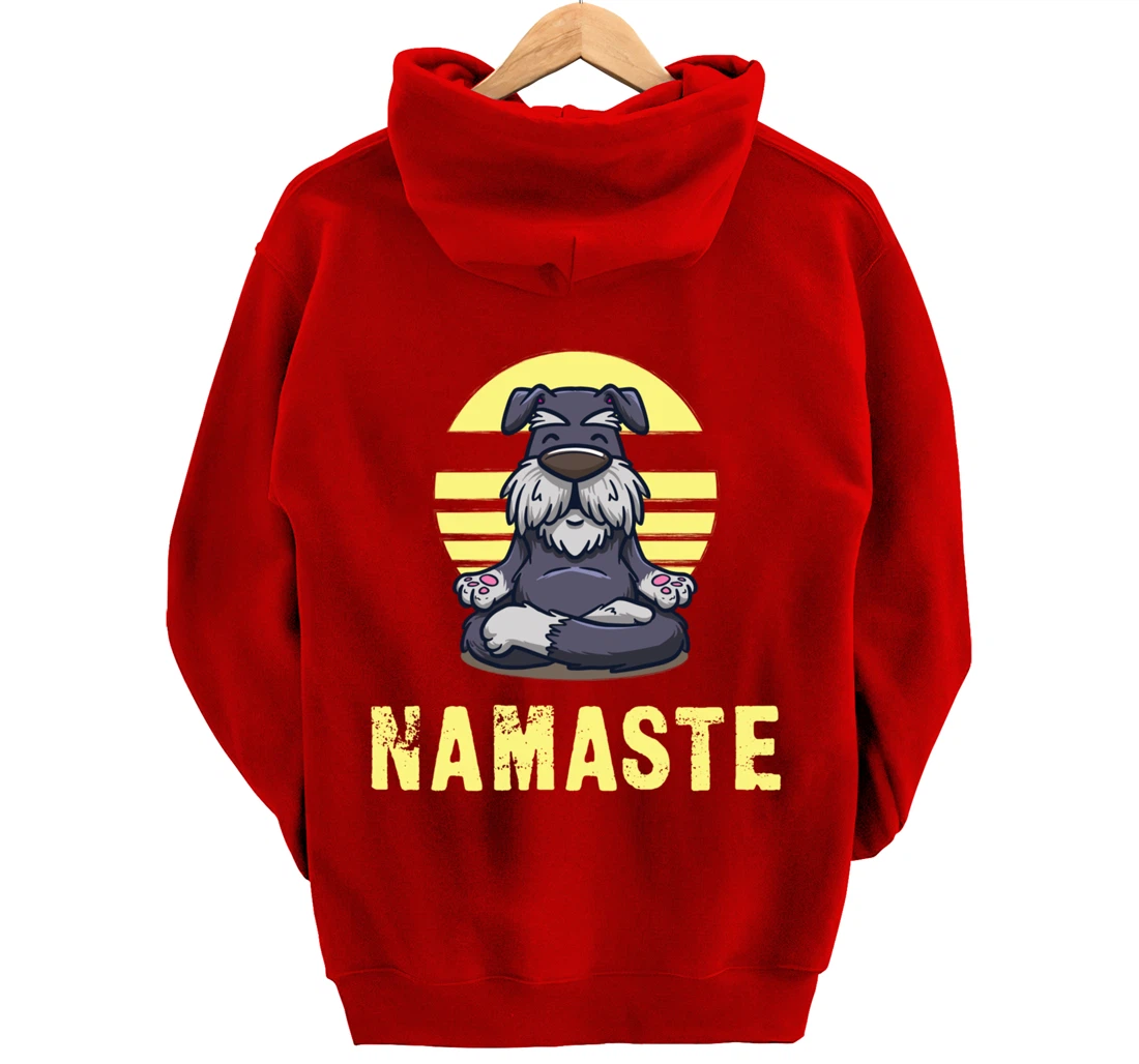 Funny Dog Meditation Namaste Funny Pullover Hoodie