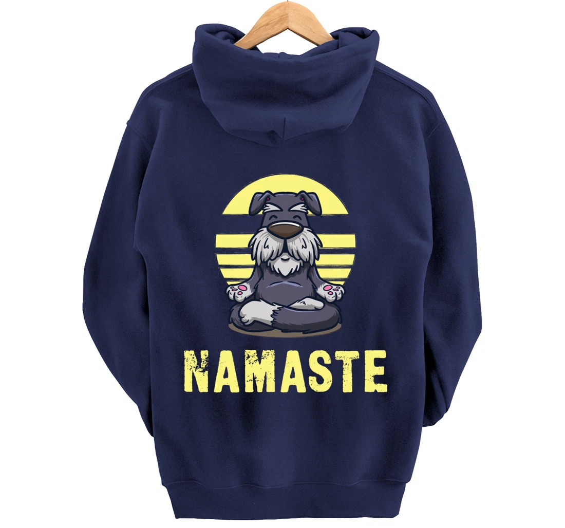 Funny Dog Meditation Namaste Funny Pullover Hoodie
