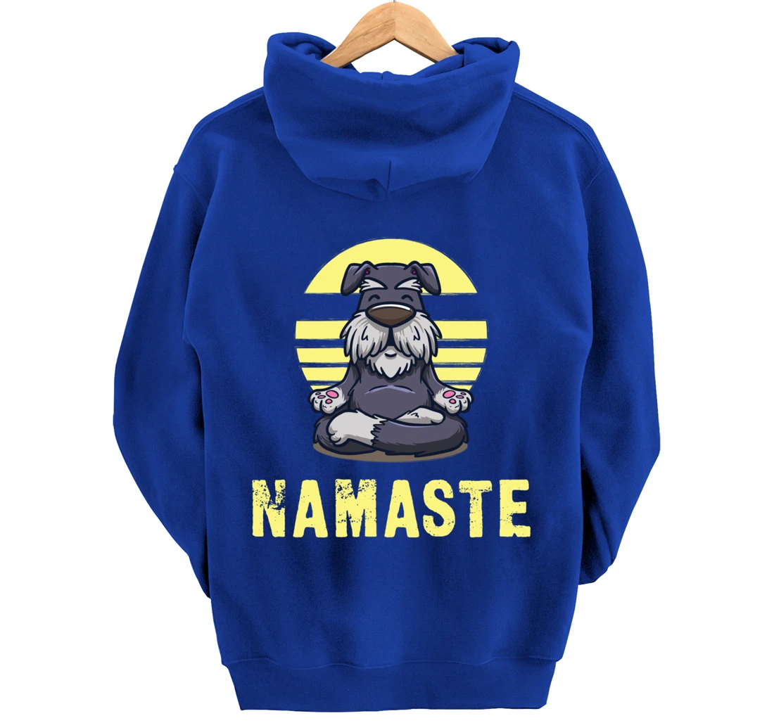 Funny Dog Meditation Namaste Funny Pullover Hoodie