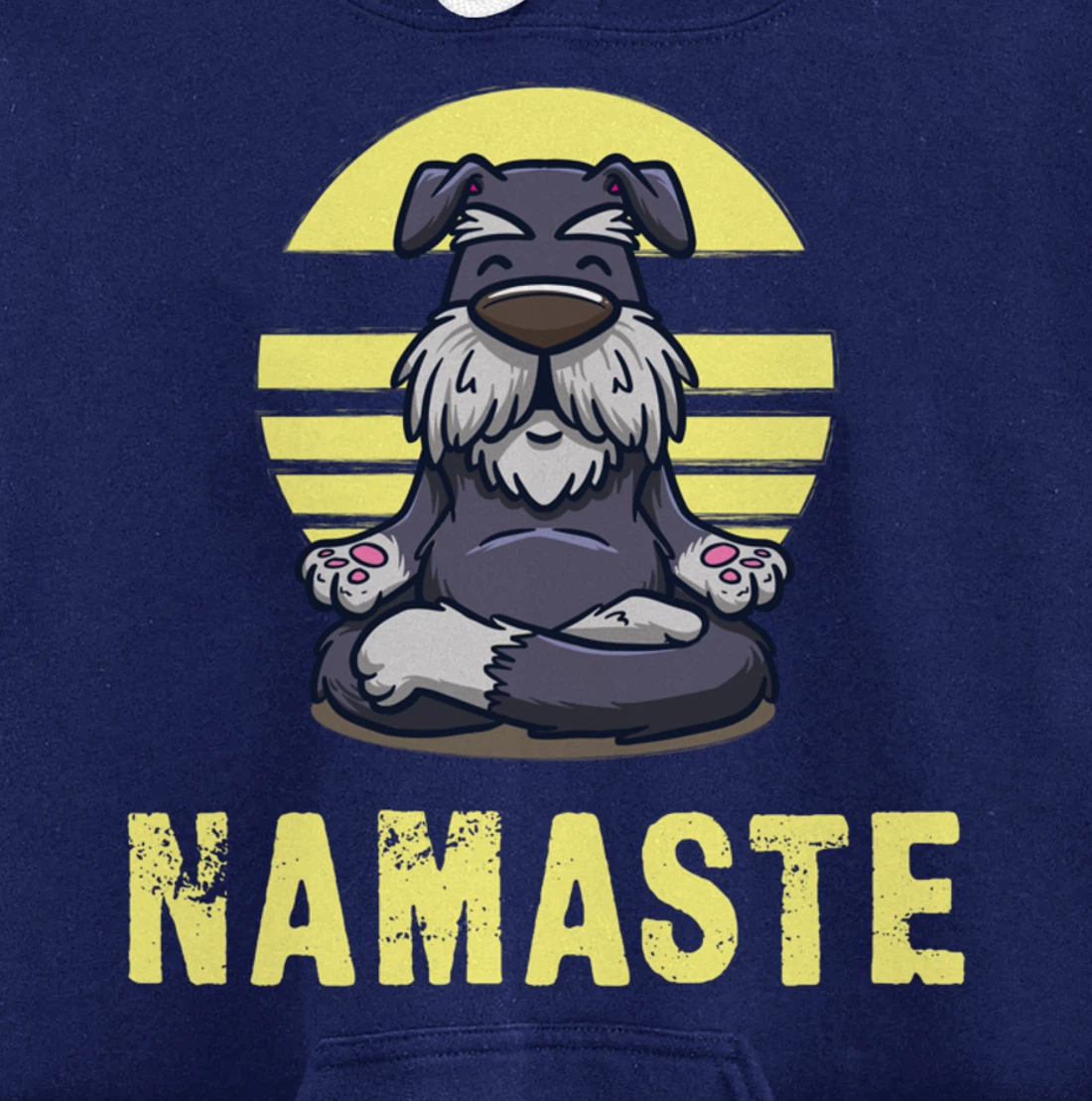 Funny Dog Meditation Namaste Funny Pullover Hoodie