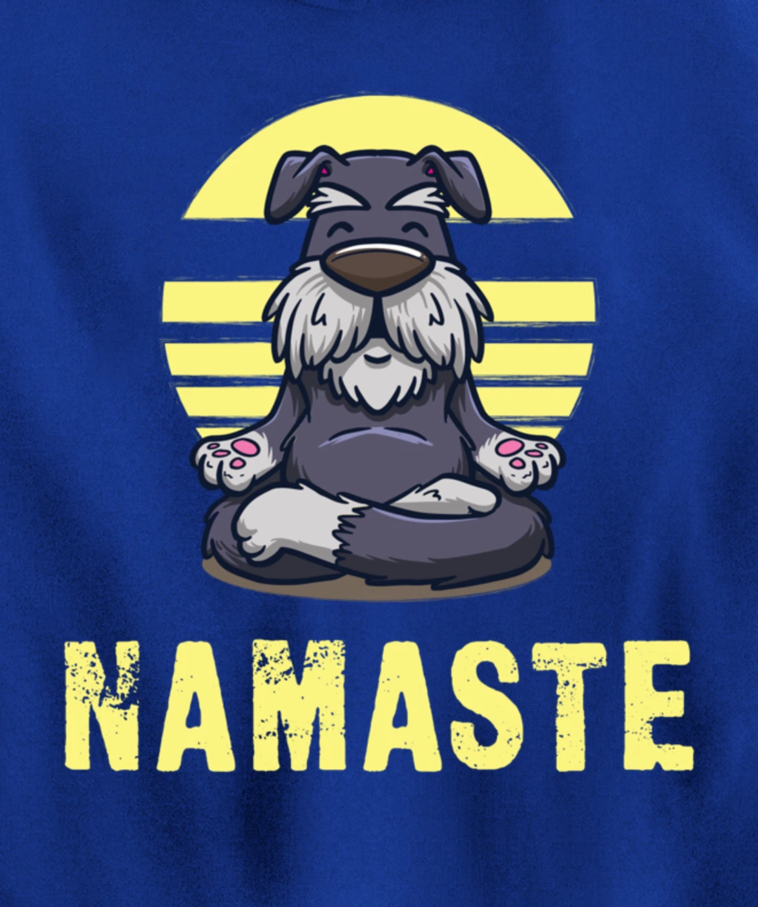 Funny Dog Meditation Namaste Funny Pullover Hoodie