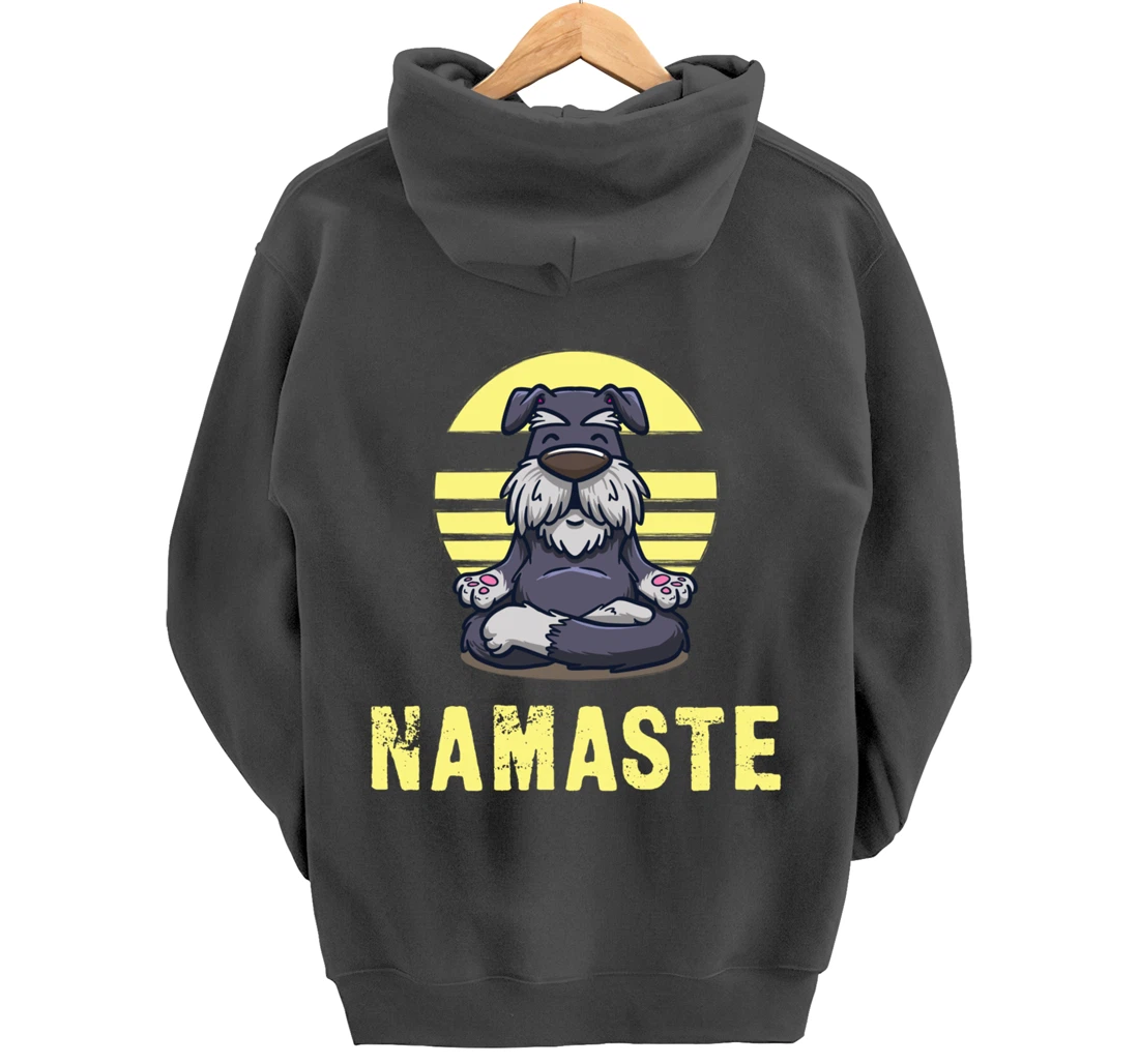 Funny Dog Meditation Namaste Funny Pullover Hoodie
