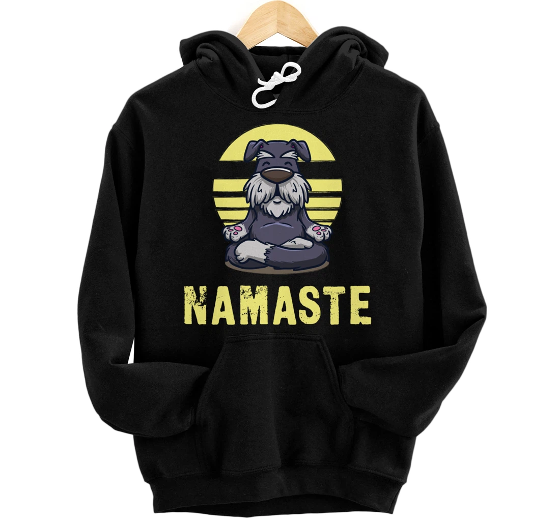 Funny Dog Meditation Namaste Funny Pullover Hoodie