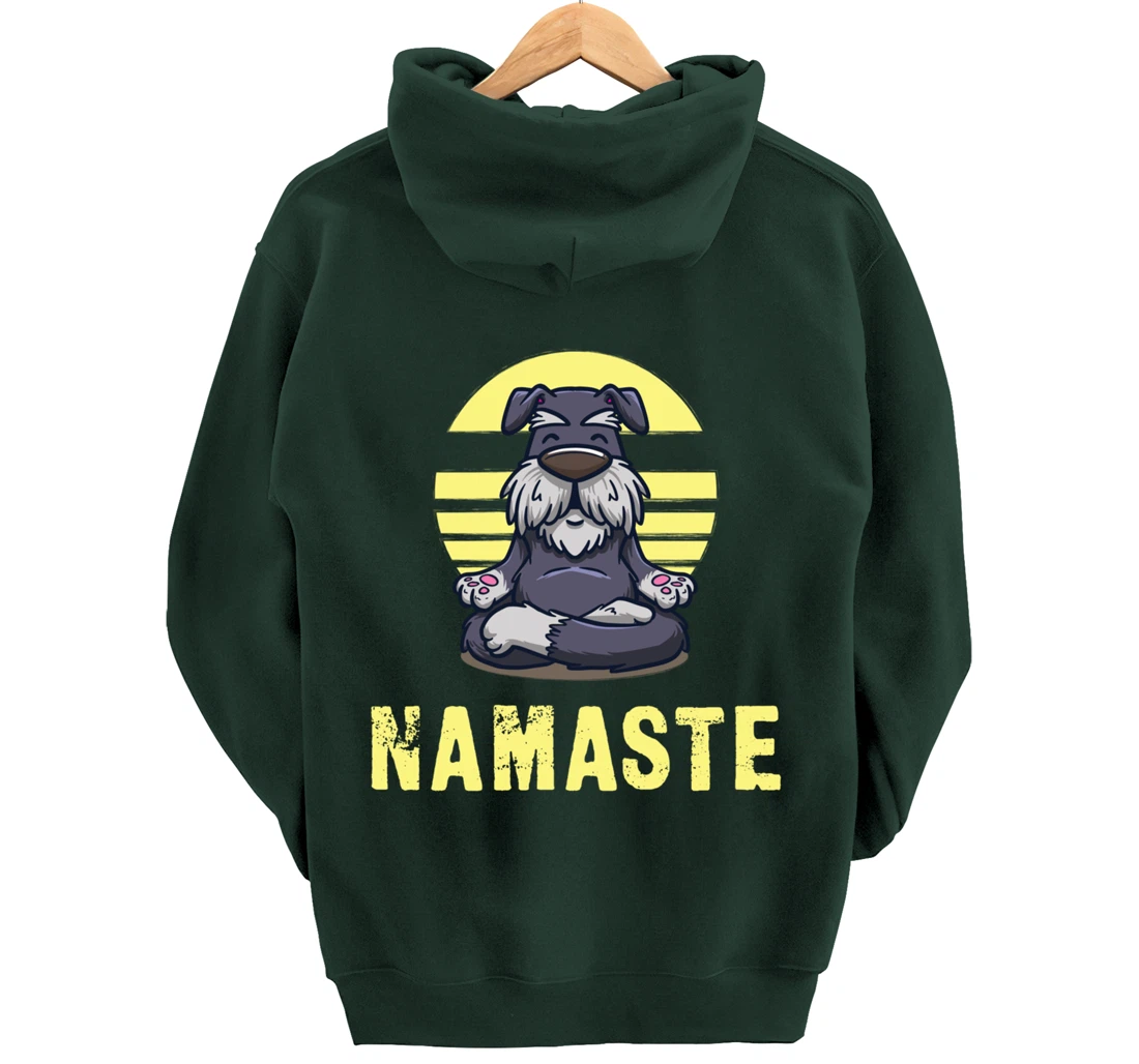 Funny Dog Meditation Namaste Funny Pullover Hoodie