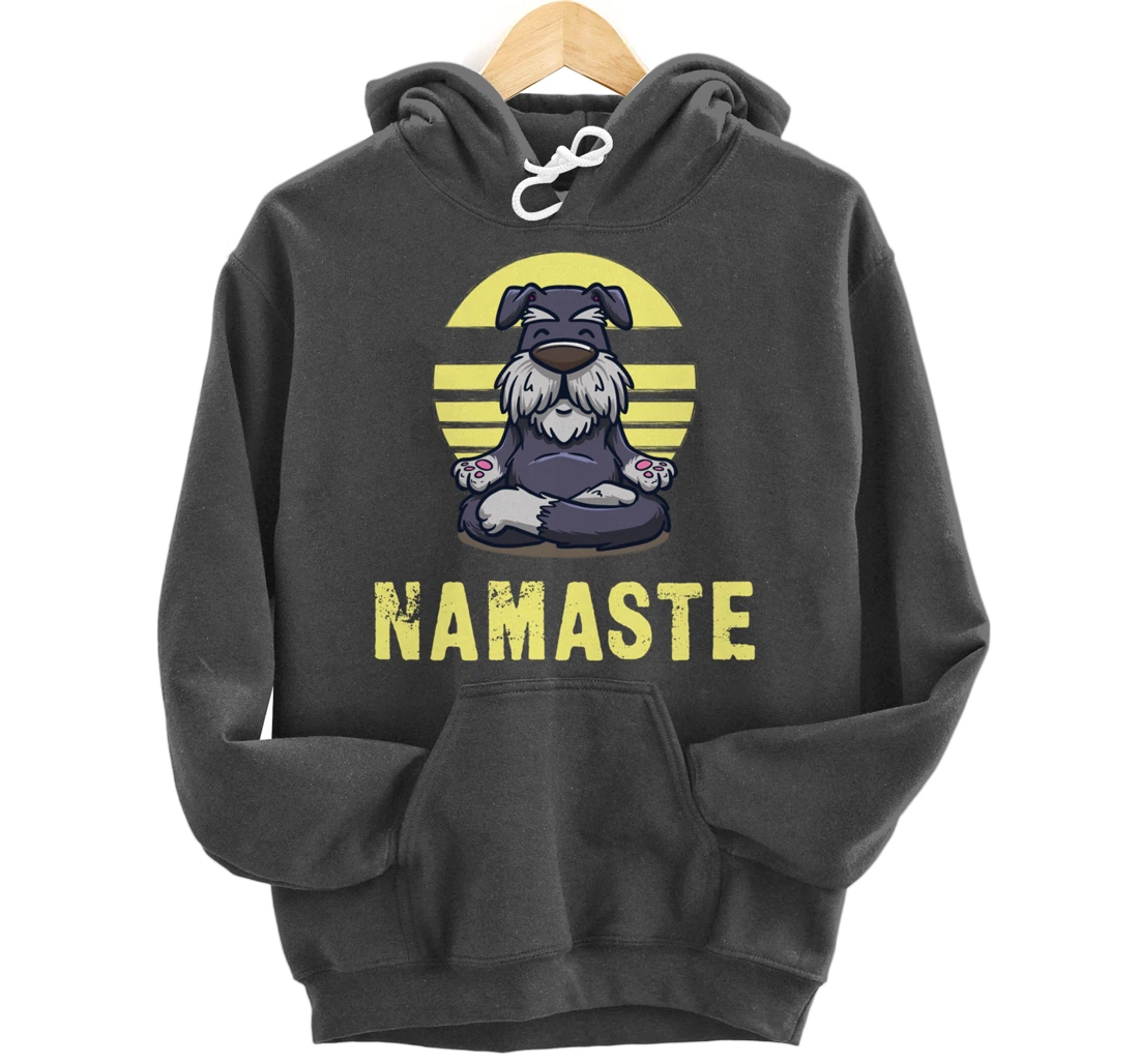 Funny Dog Meditation Namaste Funny Pullover Hoodie