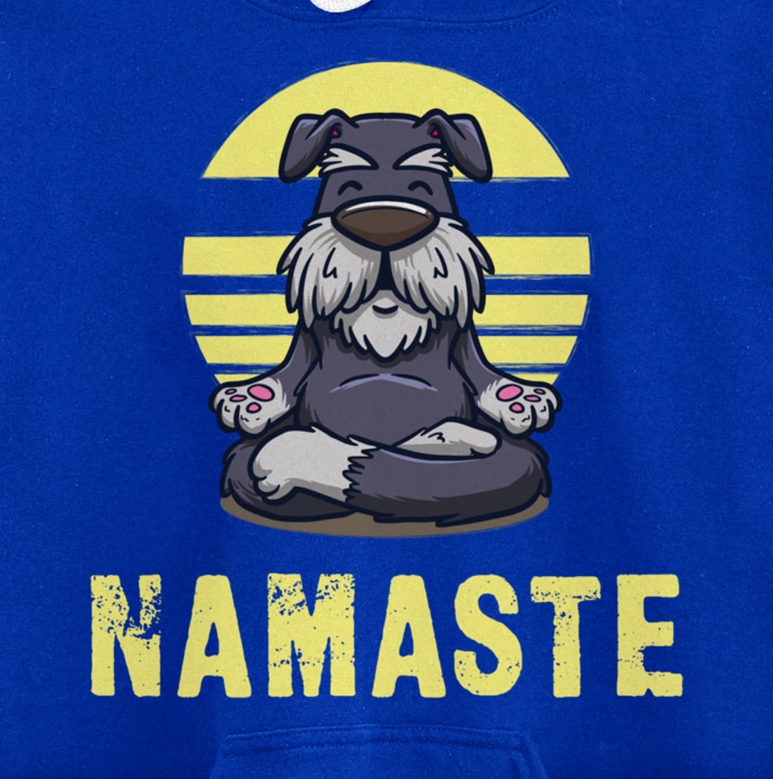 Funny Dog Meditation Namaste Funny Pullover Hoodie