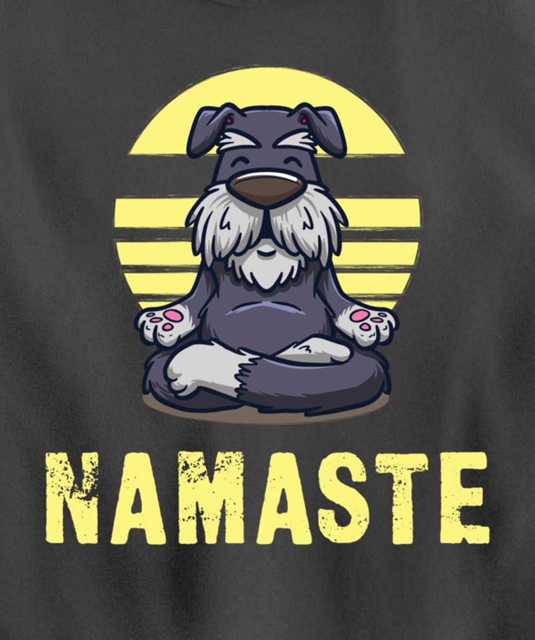 Funny Dog Meditation Namaste Funny Pullover Hoodie