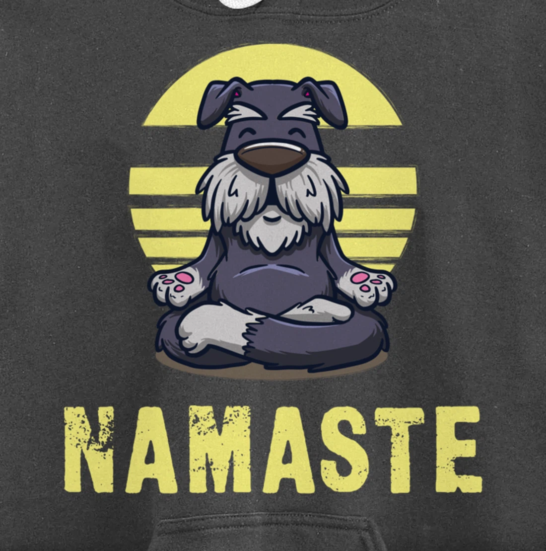 Funny Dog Meditation Namaste Funny Pullover Hoodie