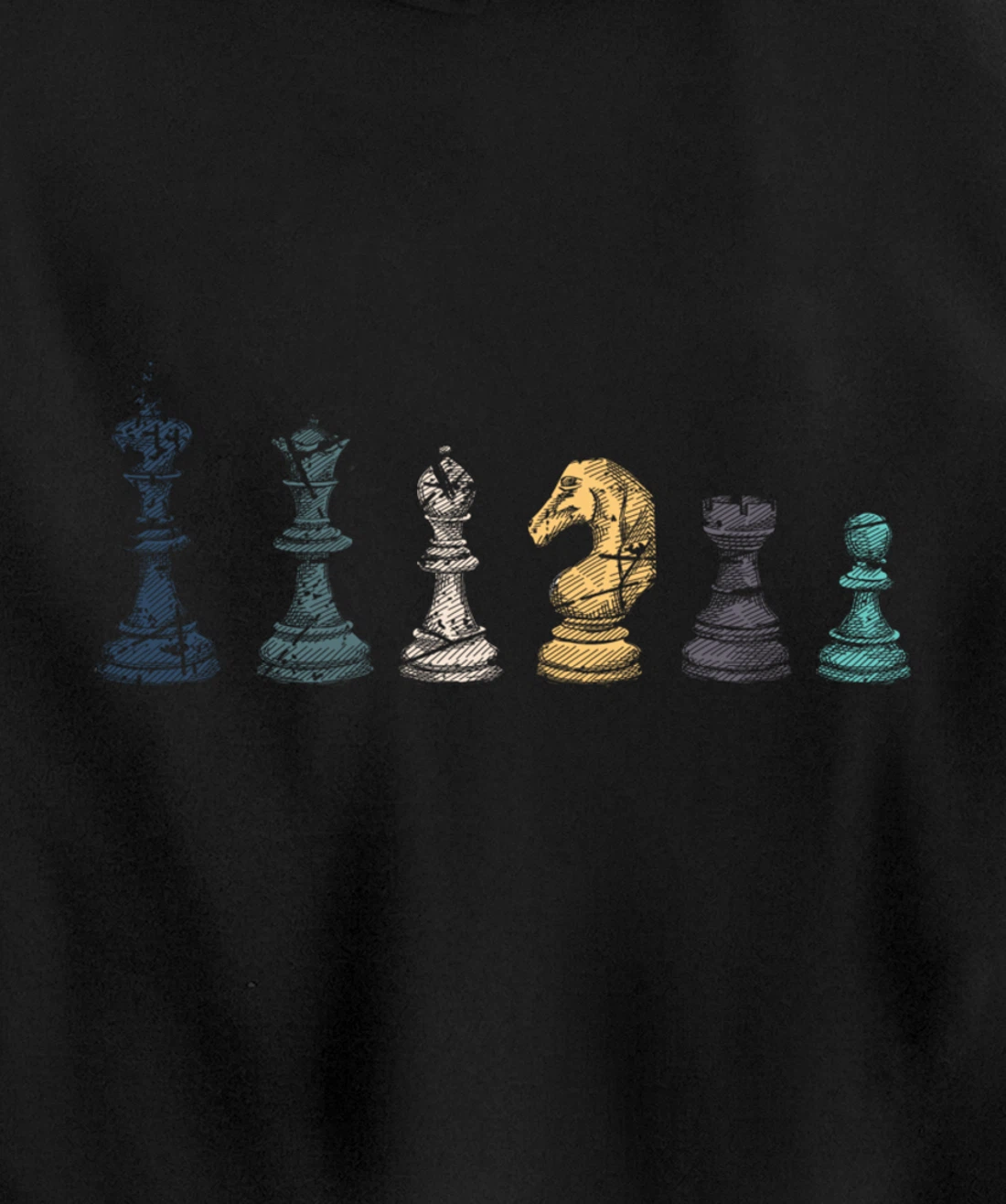 Retro Chess Pullover Hoodie