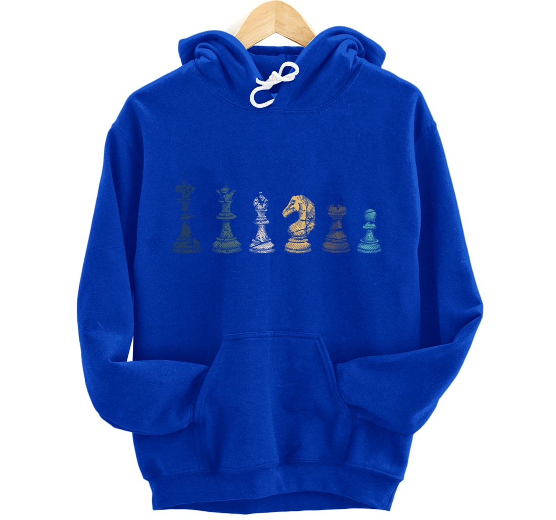 Retro Chess Pullover Hoodie