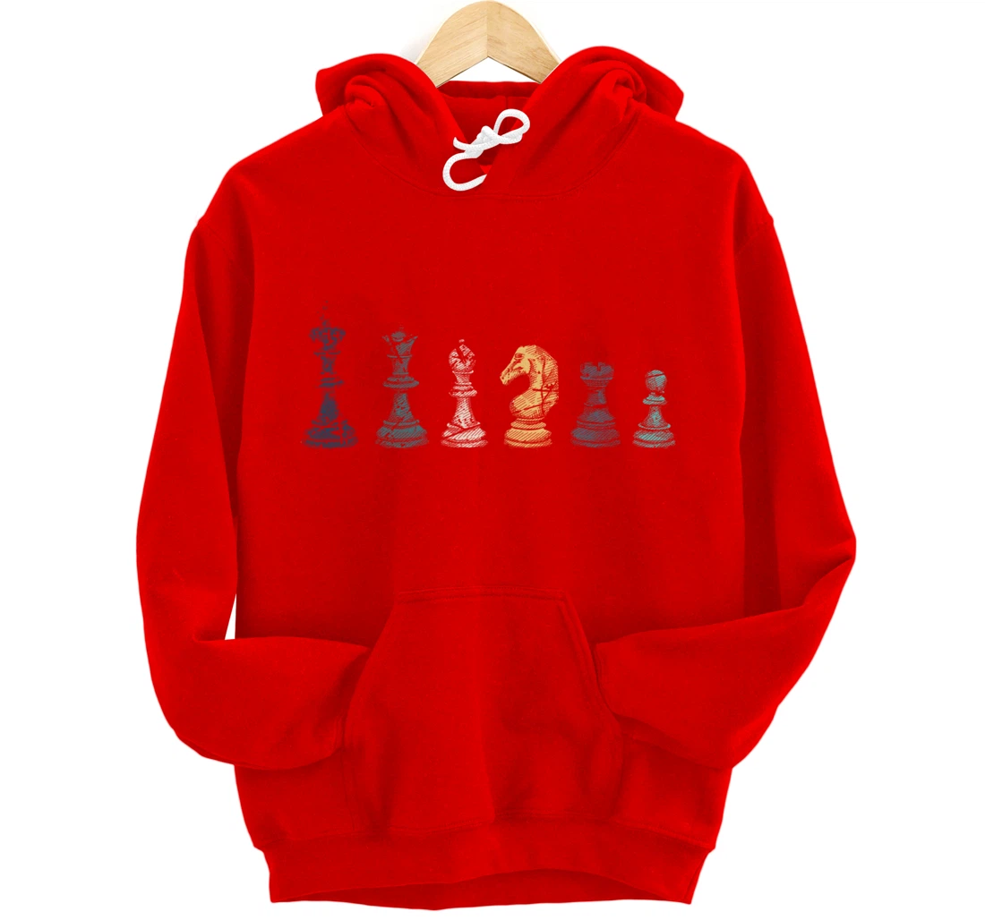 Retro Chess Pullover Hoodie