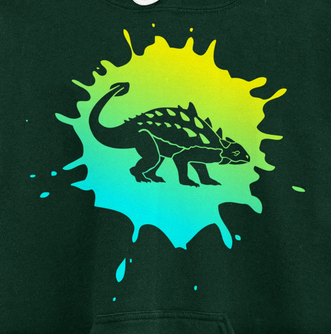 Men or Boys Ankylosaurus Dinosaur Pullover Hoodie