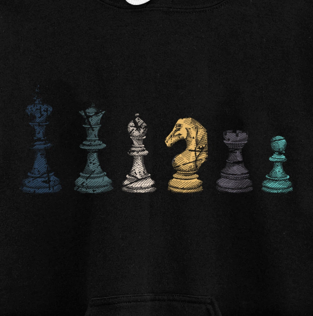 Retro Chess Pullover Hoodie
