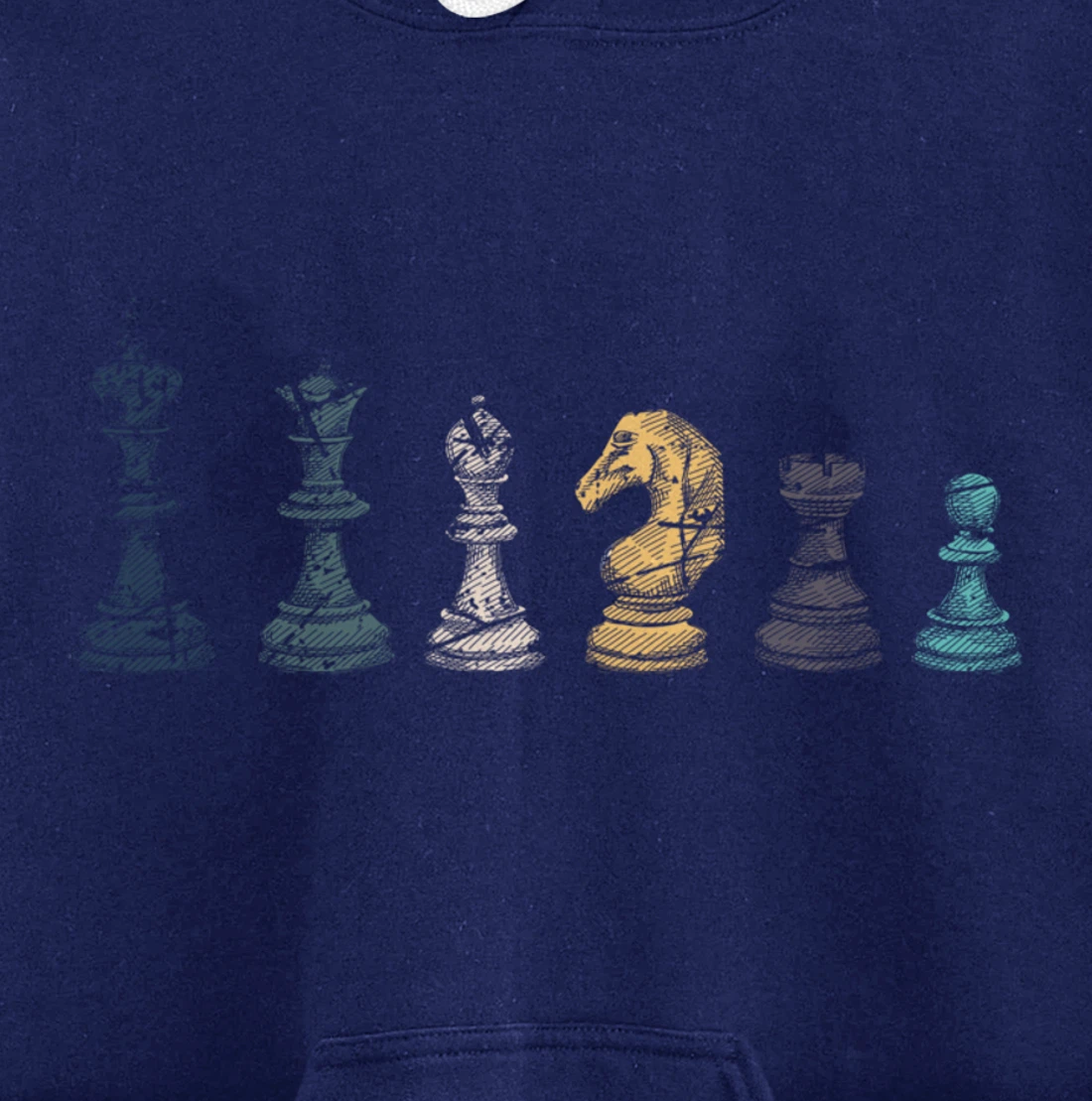 Retro Chess Pullover Hoodie