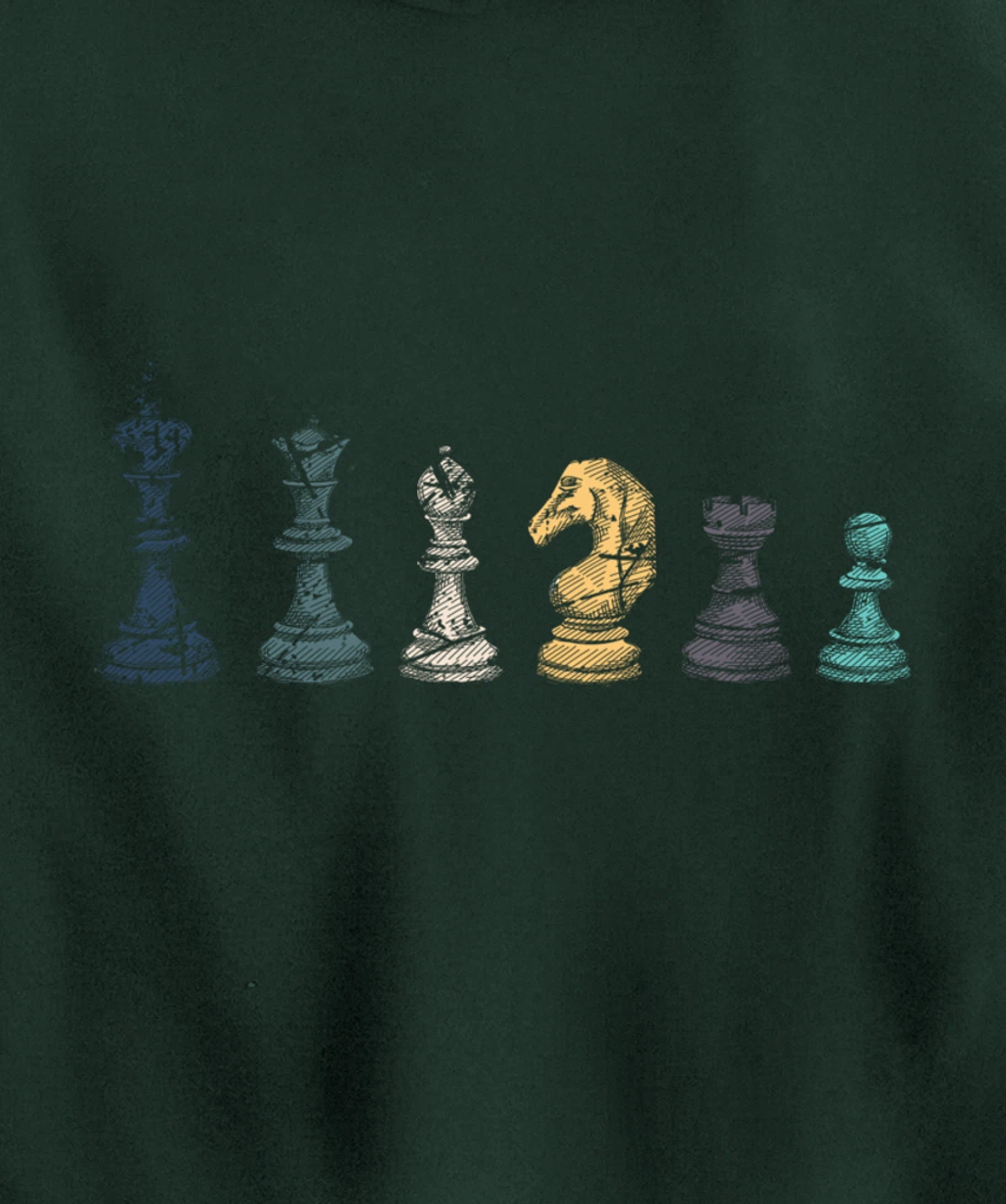 Retro Chess Pullover Hoodie
