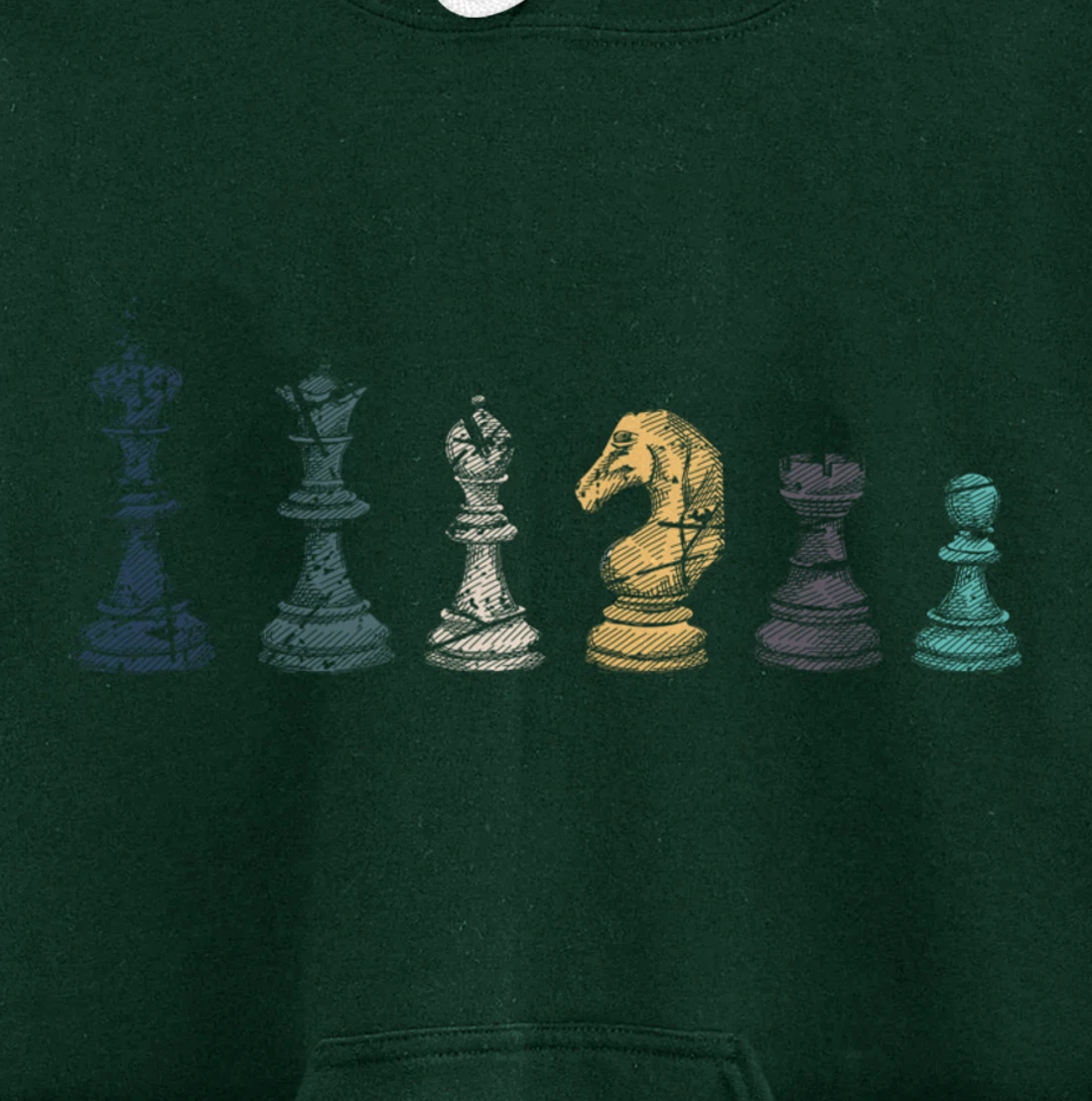 Retro Chess Pullover Hoodie