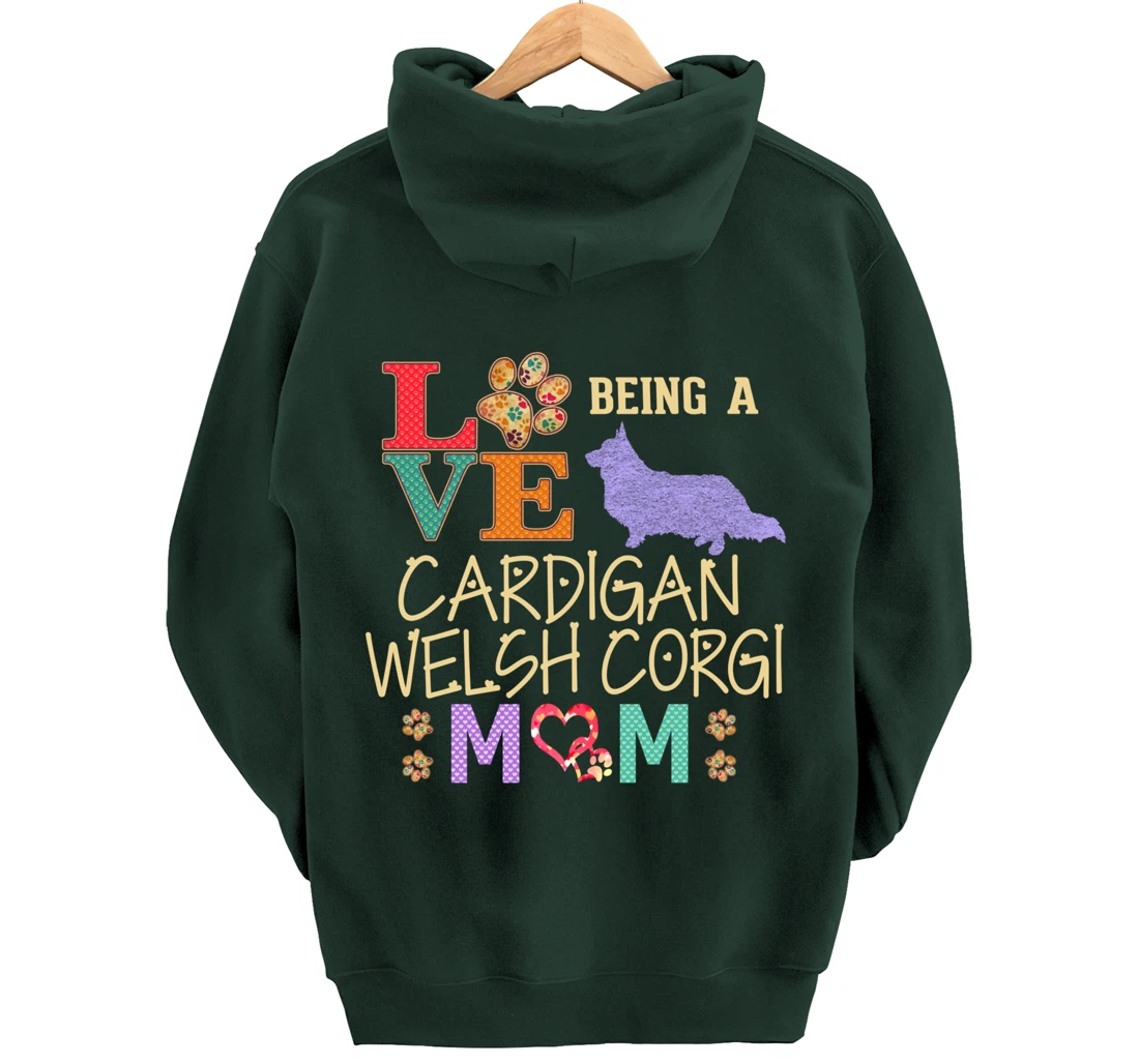 Cardigan Welsh Corgi Shirt Design for Corgi Dog Lovers Pullover Hoodie