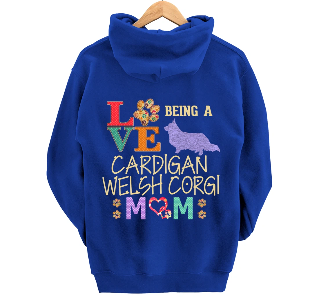 Cardigan Welsh Corgi Shirt Design for Corgi Dog Lovers Pullover Hoodie