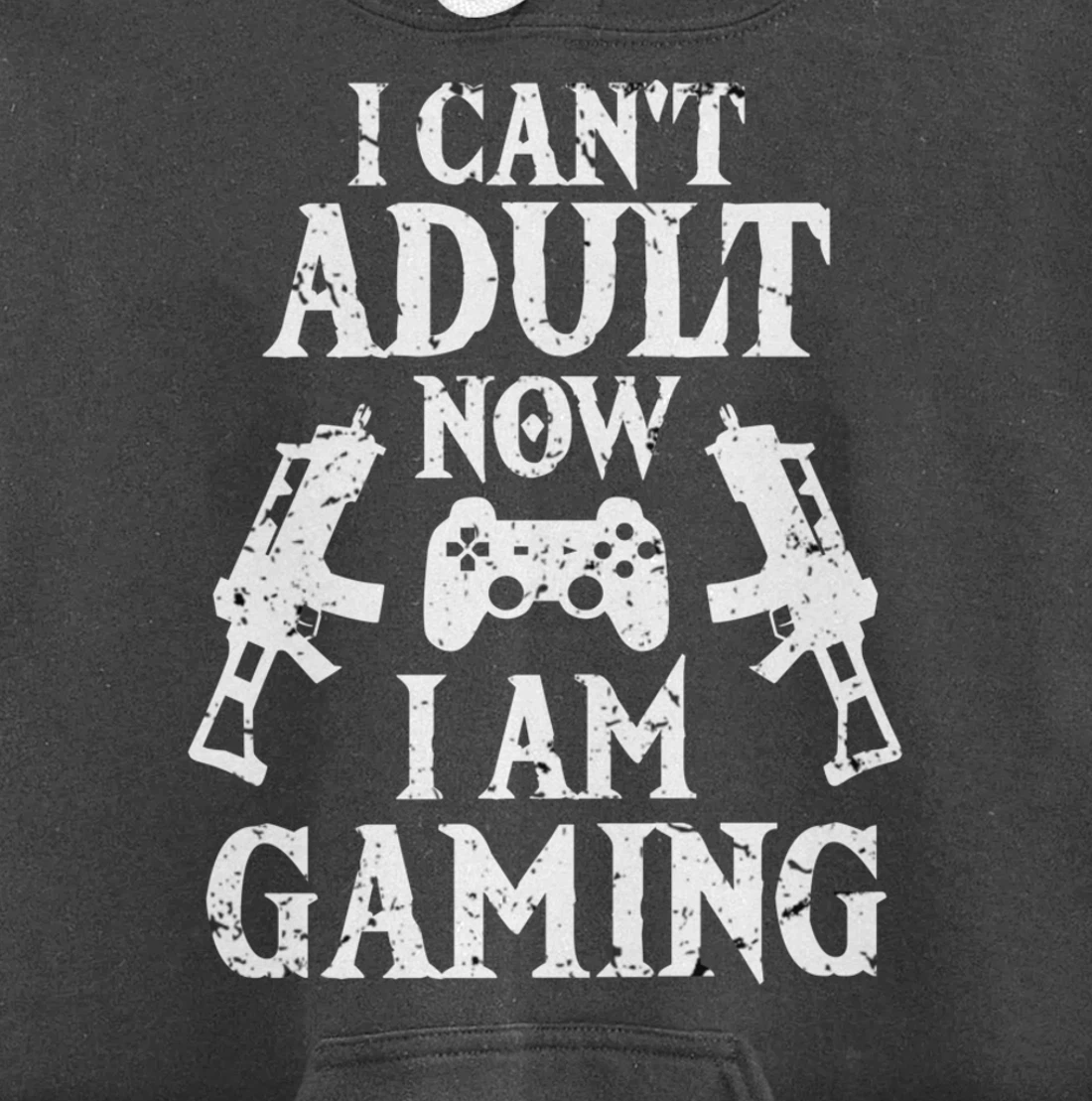 I can't Adult now I'm Gaming Funny Gamer Pullover Hoodie