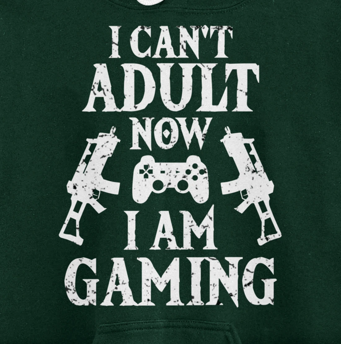 I can't Adult now I'm Gaming Funny Gamer Pullover Hoodie