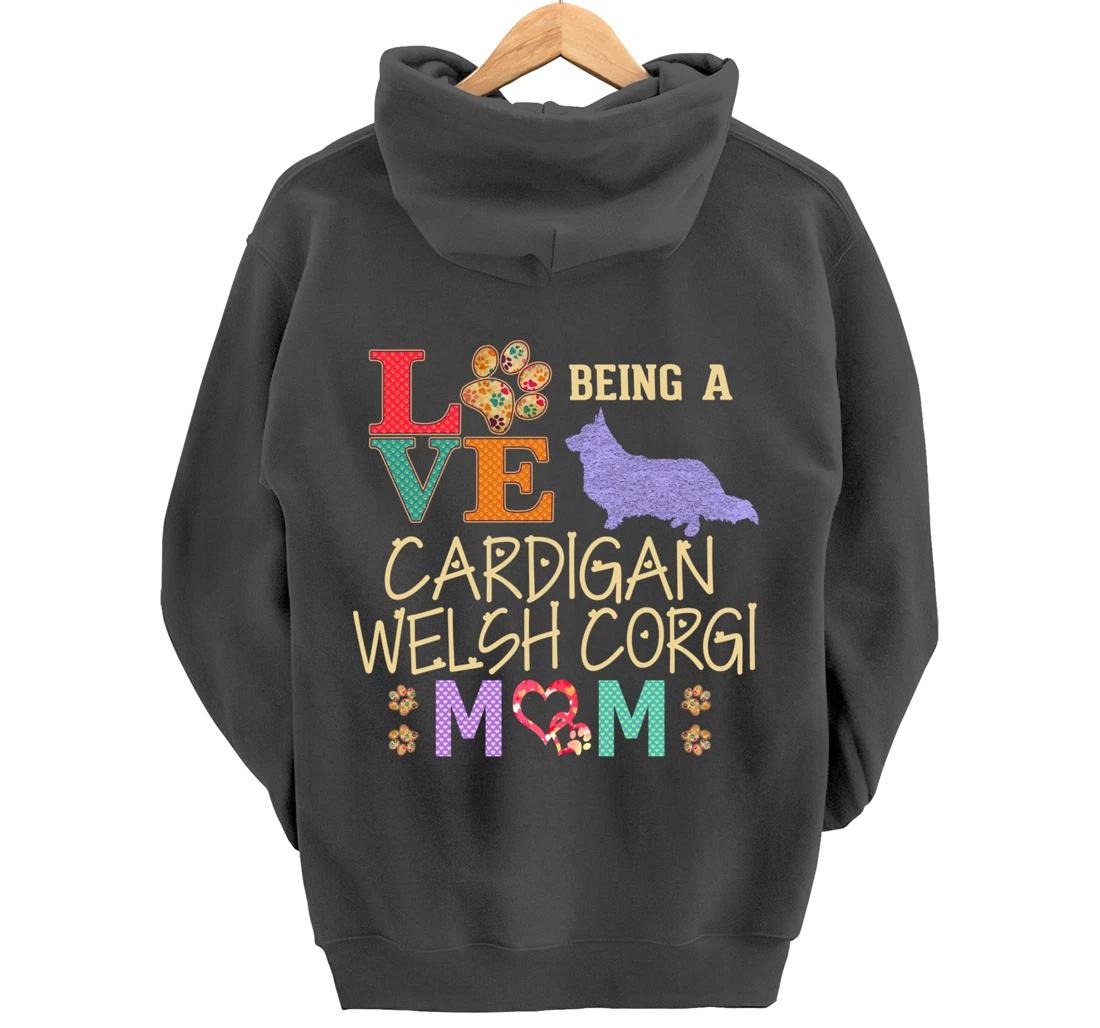 Cardigan Welsh Corgi Shirt Design for Corgi Dog Lovers Pullover Hoodie