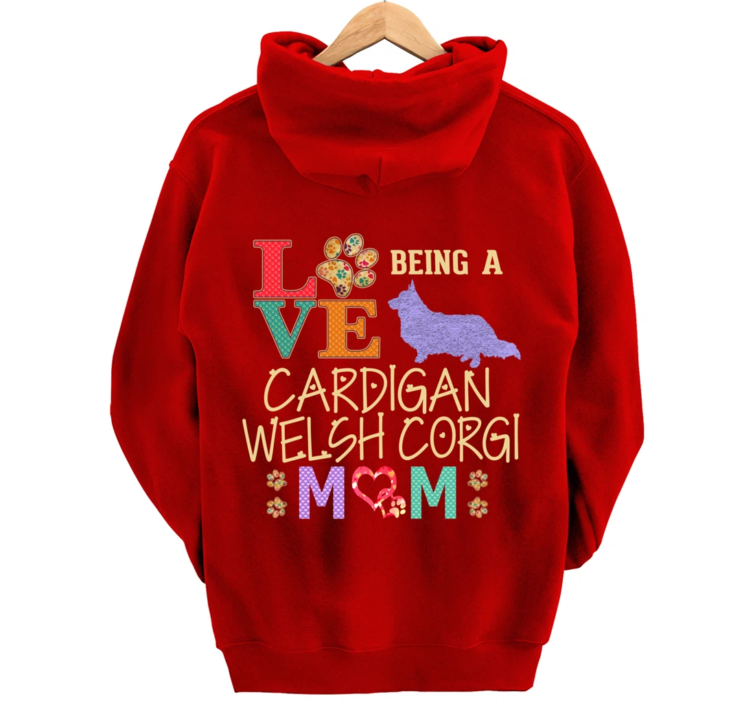 Cardigan Welsh Corgi Shirt Design for Corgi Dog Lovers Pullover Hoodie