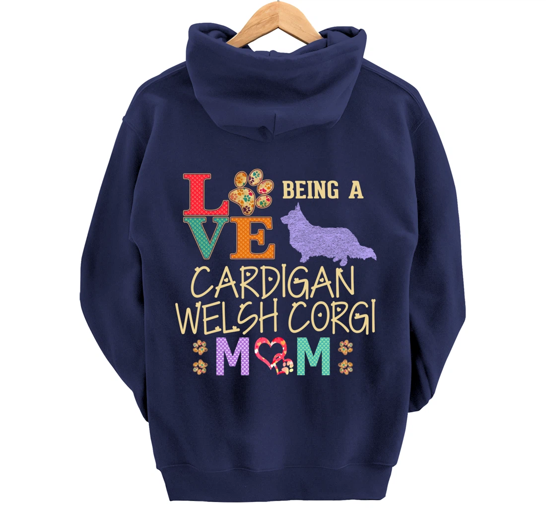 Cardigan Welsh Corgi Shirt Design for Corgi Dog Lovers Pullover Hoodie