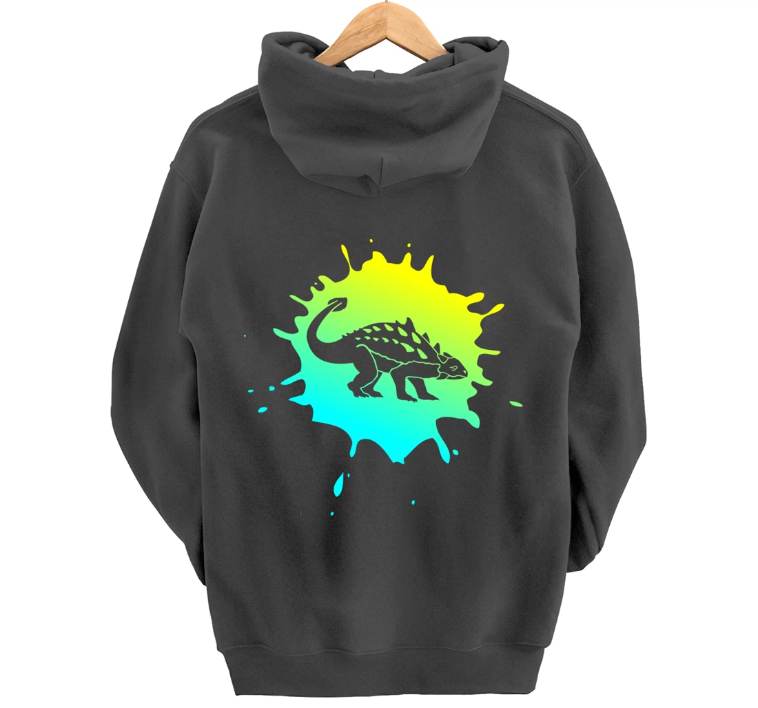 Men or Boys Ankylosaurus Dinosaur Pullover Hoodie