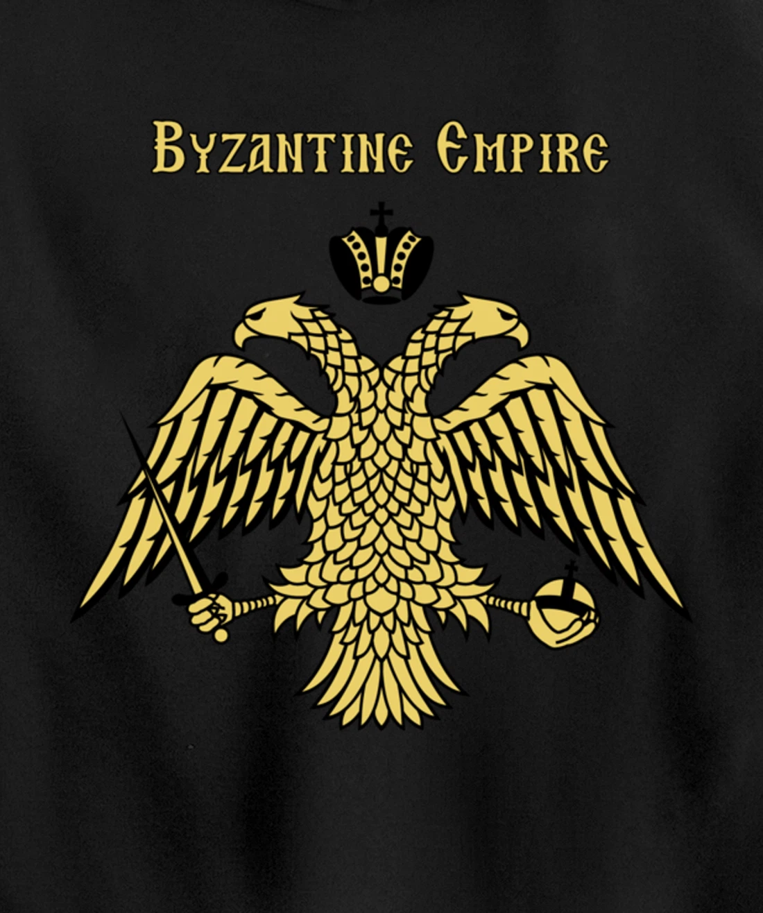 Byzantine Empire Double Headed Eagle Constantinople Pullover Hoodie