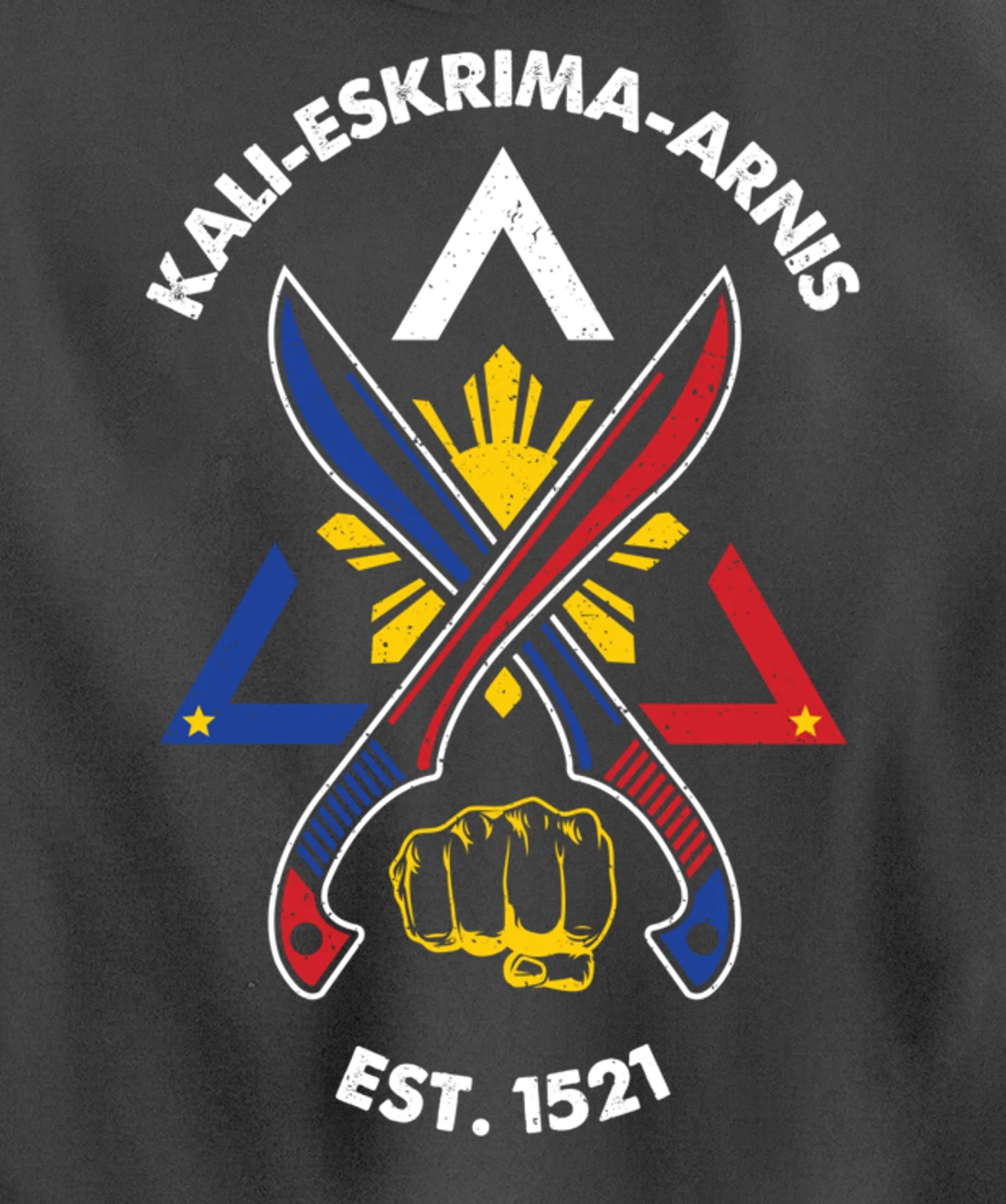 Kali eskrima arnis filipino martial arts eskrimador Pullover Hoodie