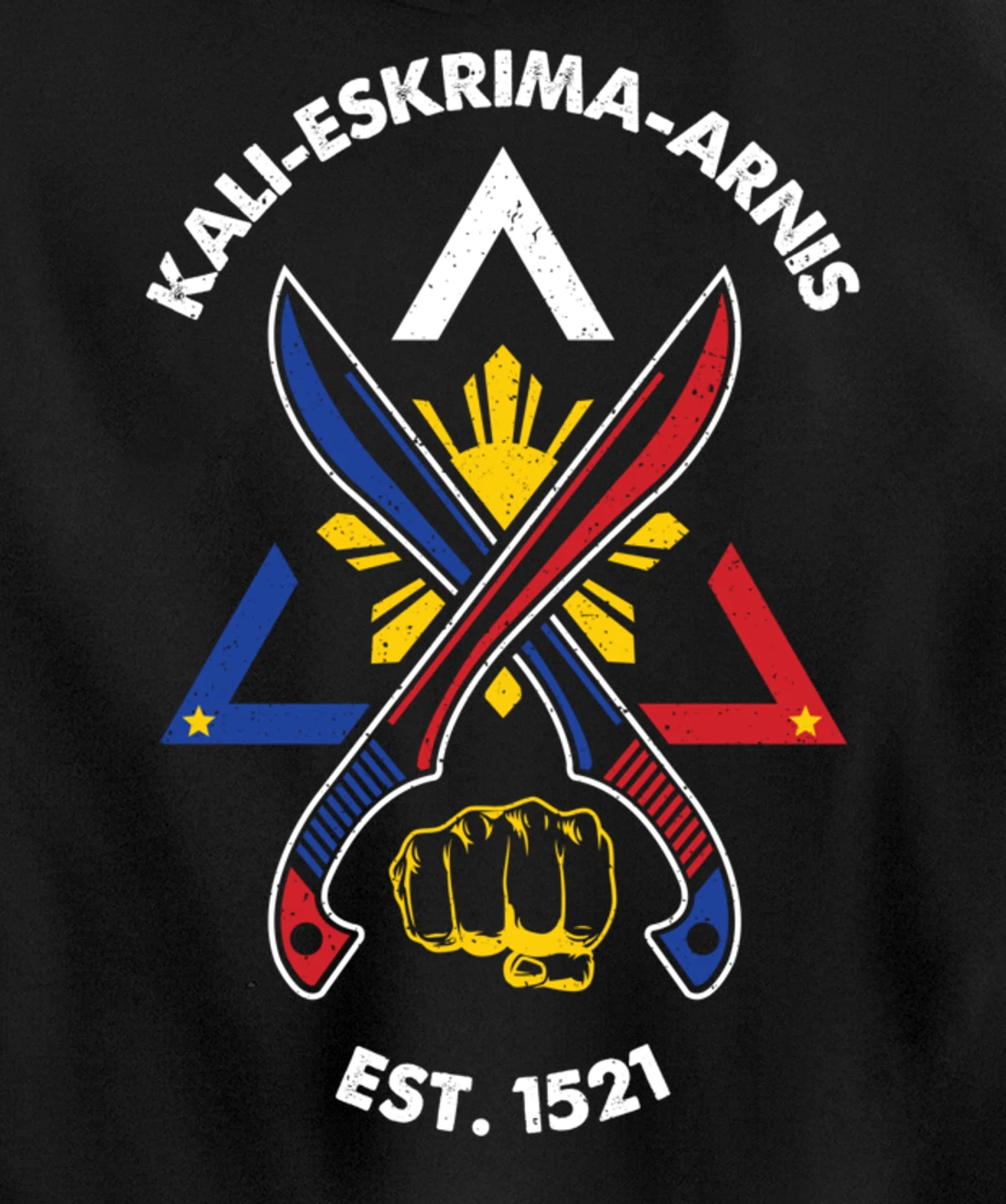 Kali eskrima arnis filipino martial arts eskrimador Pullover Hoodie