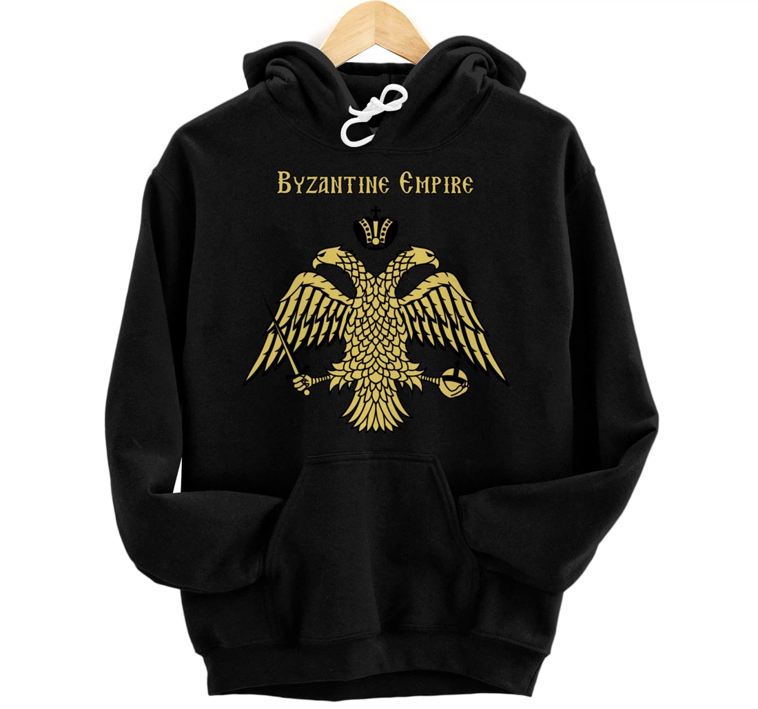 Byzantine Empire Double Headed Eagle Constantinople Pullover Hoodie