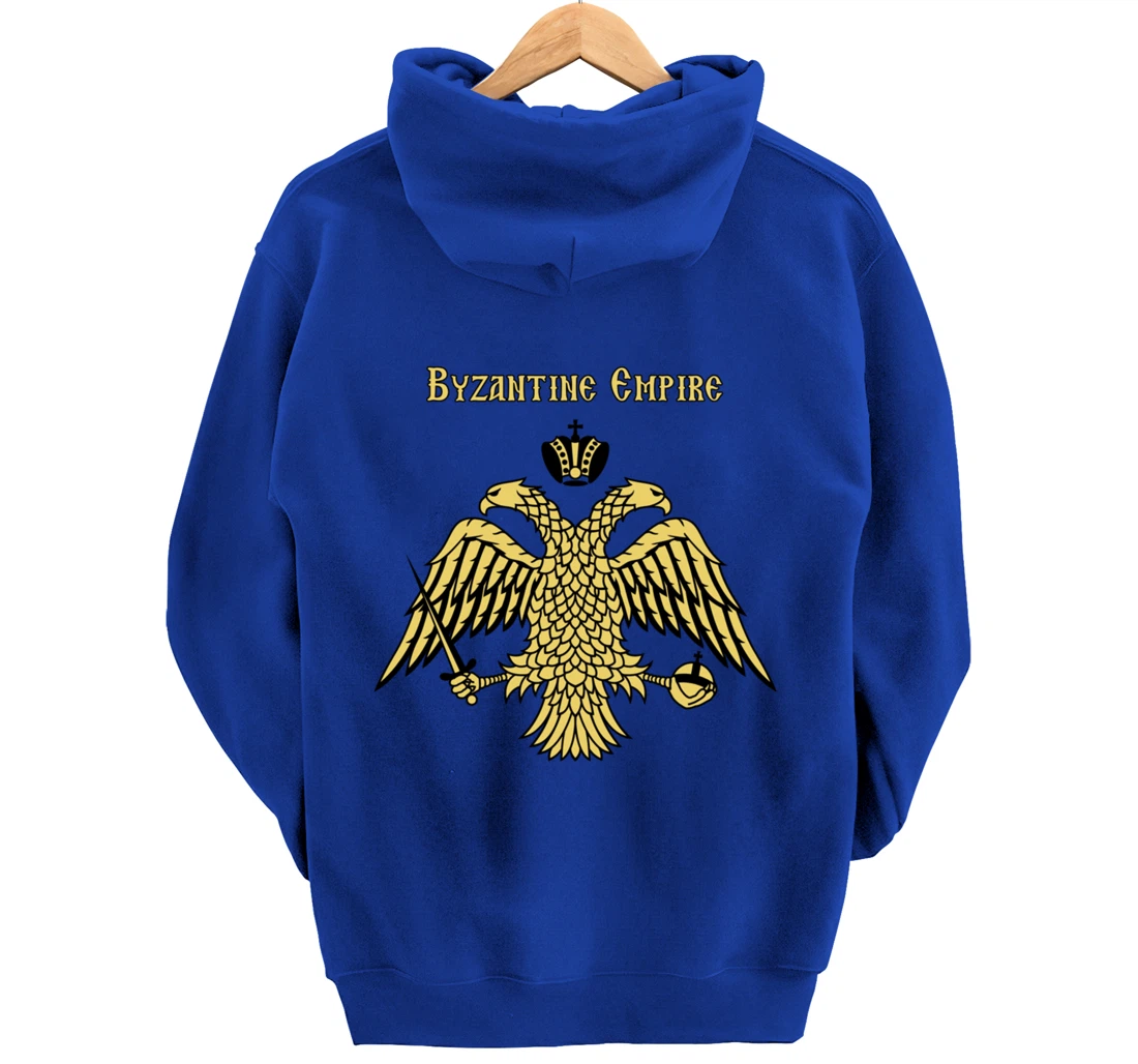 Byzantine Empire Double Headed Eagle Constantinople Pullover Hoodie