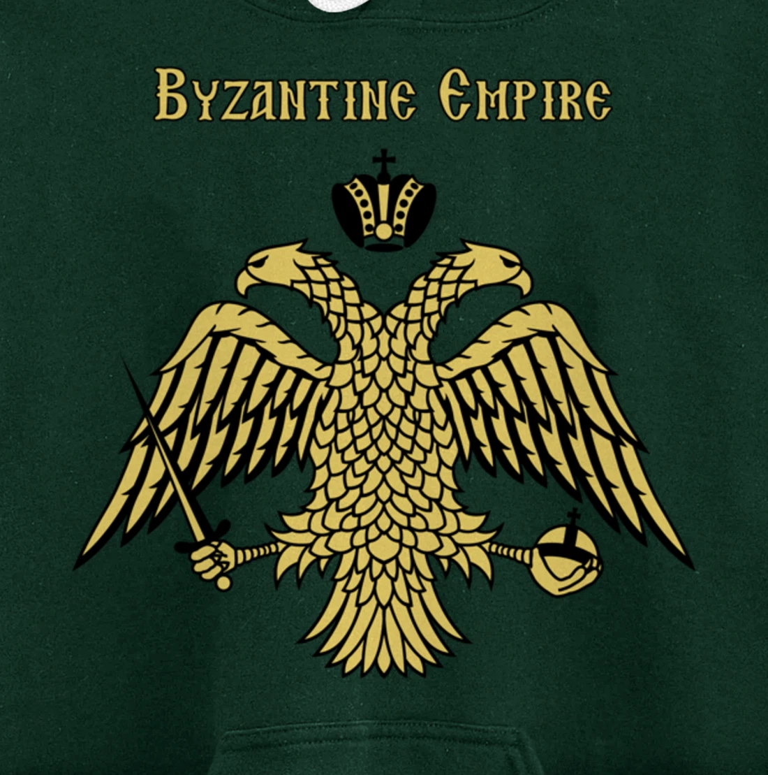 Byzantine Empire Double Headed Eagle Constantinople Pullover Hoodie
