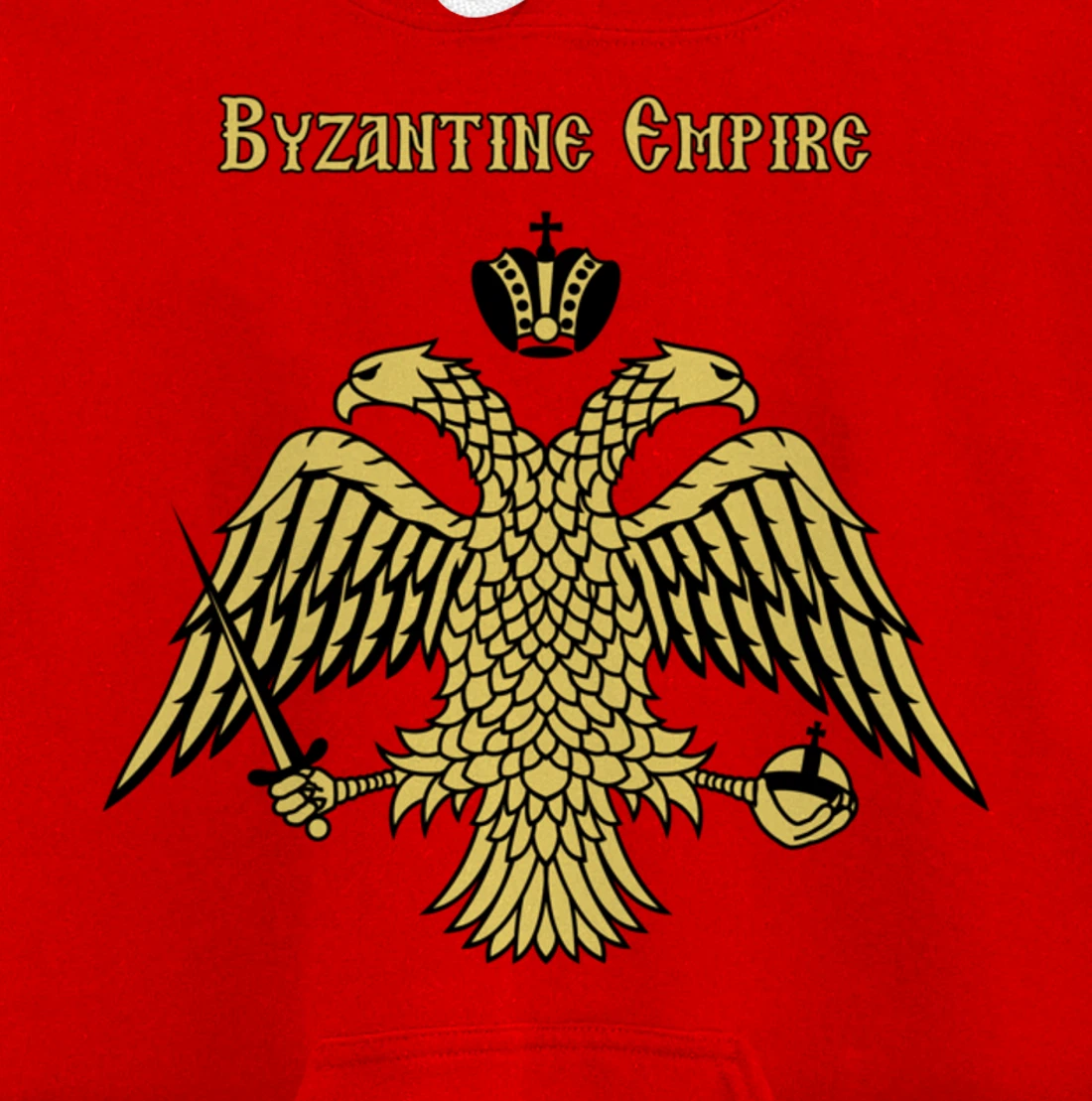 Byzantine Empire Double Headed Eagle Constantinople Pullover Hoodie