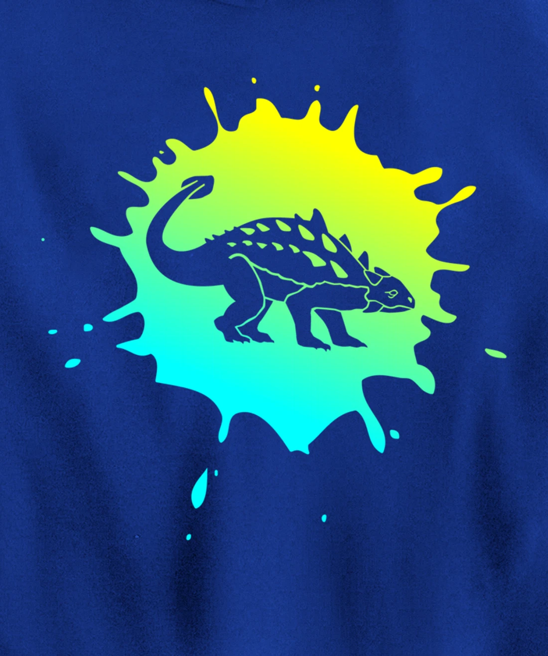 Men or Boys Ankylosaurus Dinosaur Pullover Hoodie