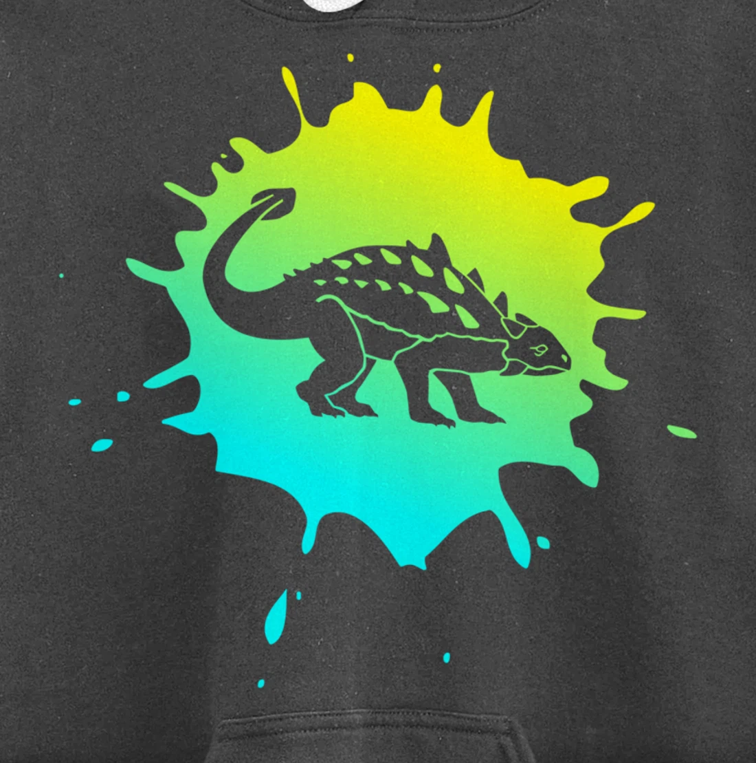 Men or Boys Ankylosaurus Dinosaur Pullover Hoodie