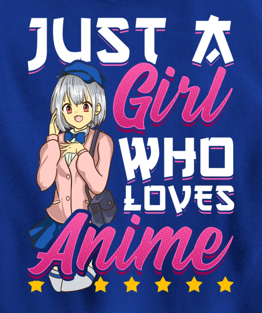Cute Just A Girl Who Loves Anime Pullover Hoodie