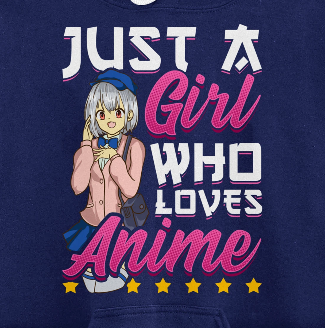 Cute Just A Girl Who Loves Anime Pullover Hoodie
