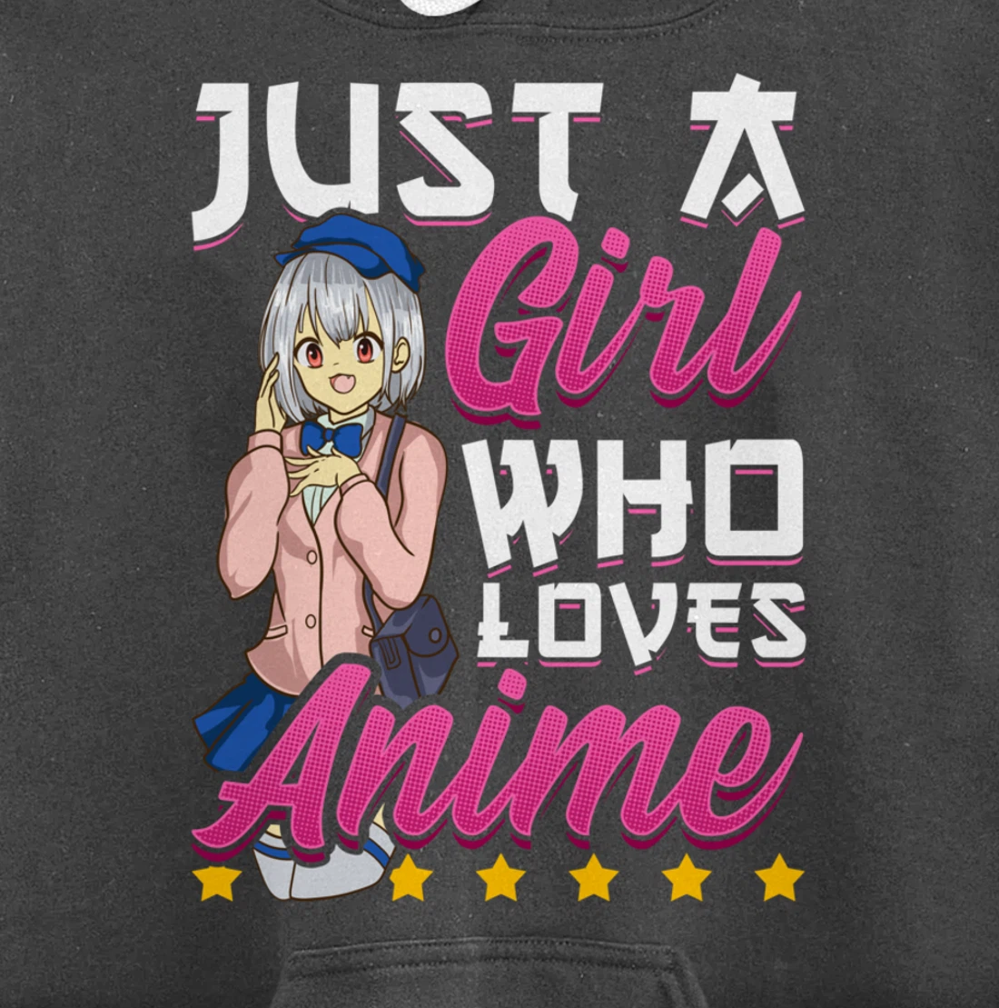 Cute Just A Girl Who Loves Anime Pullover Hoodie