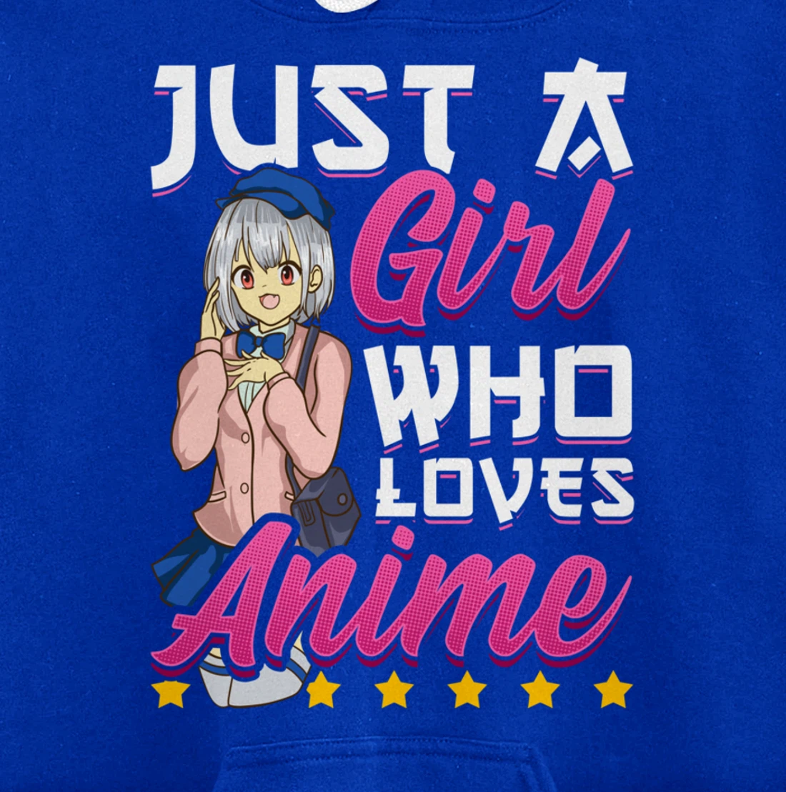Cute Just A Girl Who Loves Anime Pullover Hoodie