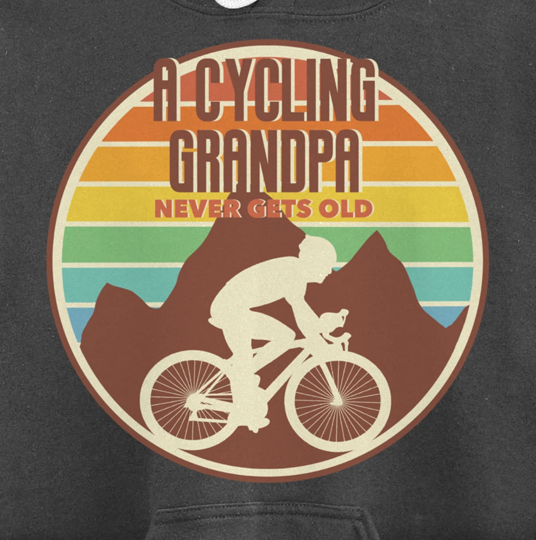 Funny Grandpa gift | A Cycling Grandpa Never Gets Old gift Pullover Hoodie