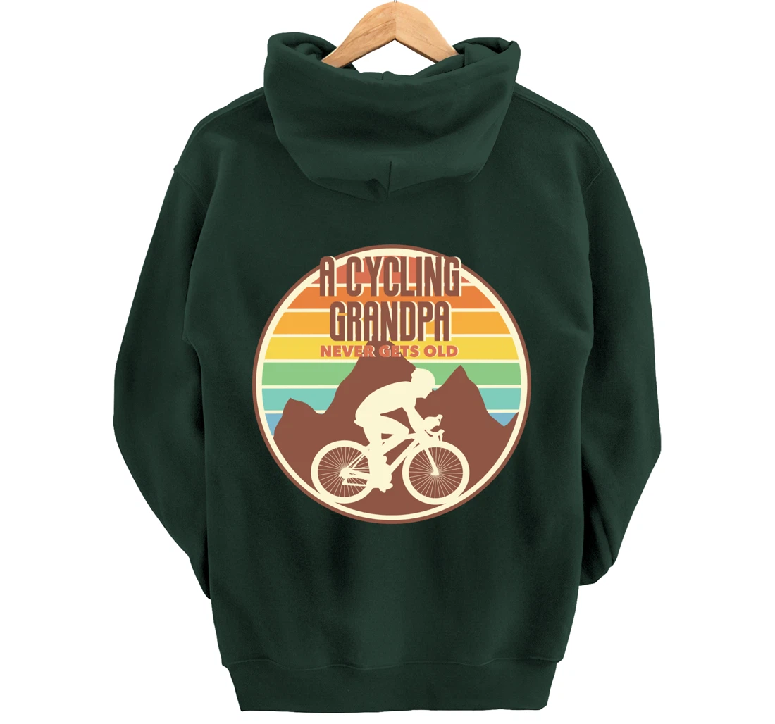 Funny Grandpa gift | A Cycling Grandpa Never Gets Old gift Pullover Hoodie