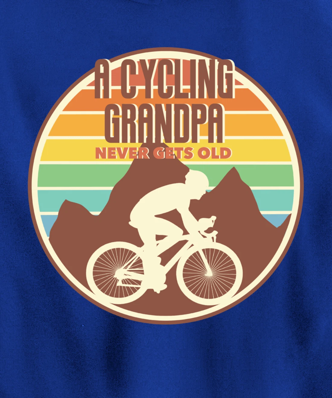 Funny Grandpa gift | A Cycling Grandpa Never Gets Old gift Pullover Hoodie